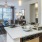 Spacious kitchen with sink in island